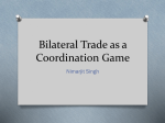 Bilateral Trade as a Coordination Game