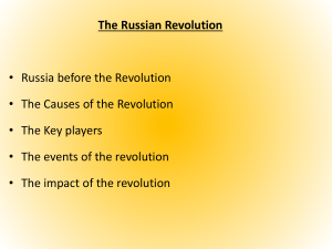 The Russian Revolution - History and other things