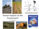 Human Impacts on the Environment and the 3Rs