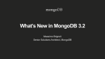 What*s New in MongoDB 3.2