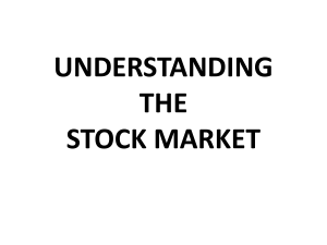 Financial Health- Understanding the Market