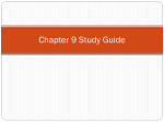 Chapter 9 Study Guide