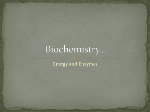 Biochemistry - CPBiologyMTHS