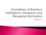 Databases and Managing Information