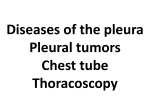 Diseases of the pleura Chest tube Thoracoscopy