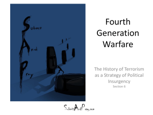 Defining Terrorism The History of Terrorism as a Strategy of Political