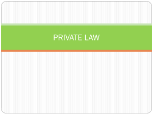 PRIVATE LAW