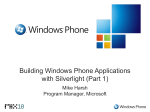 CL16: Building Windows Phone Applications with Silverlight (Part 1)