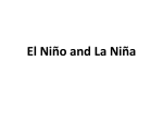 El Niño and La Niña events
