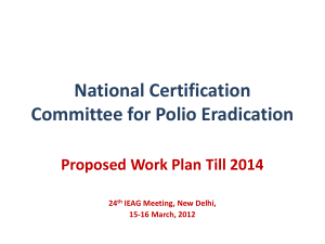 National Certification Committee for Polio Eradication