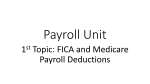 FICA and Medicare Payroll Tax
