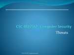 CSC 482/582: Computer Security