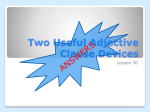Two Useful Adjective Clause Devices