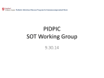 PIDPIC SOT Working Group