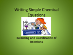 Writing Simple Chemical Equations wiki