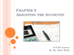 Chapter 3 Adjusting the Accounts