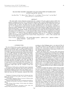 black hole masses and host galaxy evolution of radio