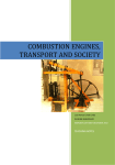 combustion engines, transport and society