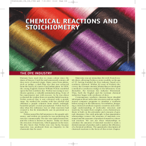 chemical reactions and stoichiometry chemical reactions and