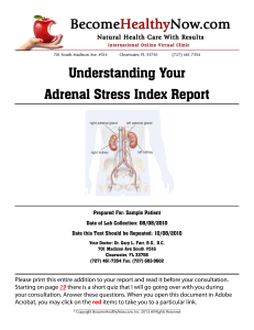 Understanding Your Adrenal Stress Index Report