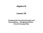 Algebra III Lesson 38