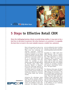 5 Steps to Effective Retail CRM