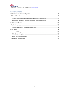 Table of Contents