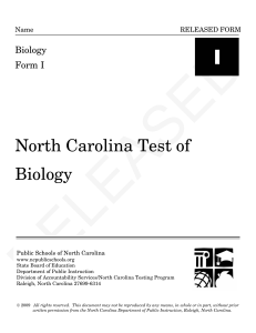 North Carolina Test of Biology