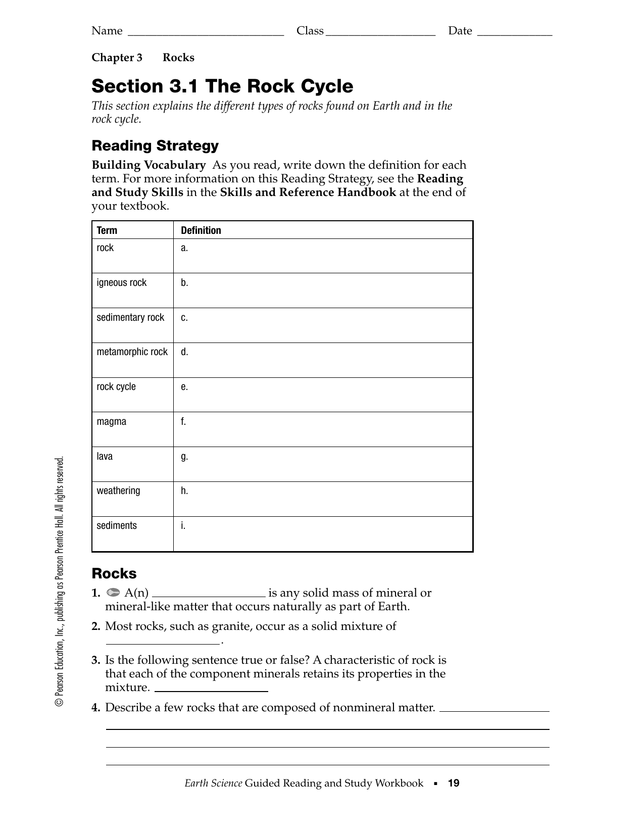Chapter 4 Earth Science Answer Key - The Earth Images ...