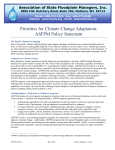 Priorities for Climate Change Adaptation: ASFPM Policy Statement