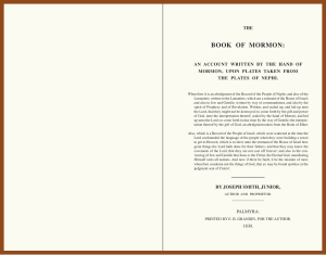 1830 BOOK OF MORMON - Original Book of Mormon Restored