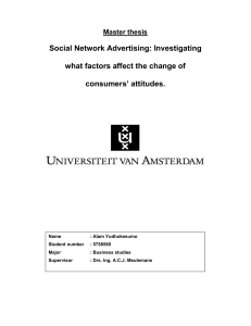 Social Network Advertising: Investigating what factors - UvA-DARE