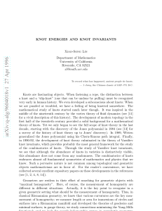 Knot energies and knot invariants