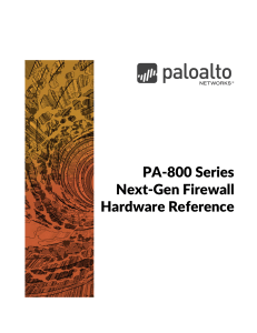 PA-800 Series Hardware Reference