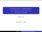 Fundamentals of Mathematics - §4.1