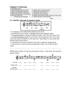 Chapter 8 Intervals - G Major Music Theory