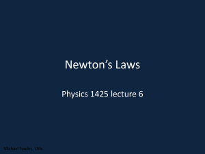 Newton`s Laws - Galileo and Einstein