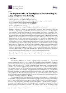 The Importance of Patient-Specific Factors for Hepatic Drug - U-PGx