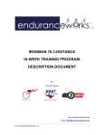 ironman 70.3-distance 10-week training program: description