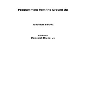Programming from the Ground Up by Jonathan Bartlett