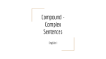Compound Complex Sentences Powerpoint