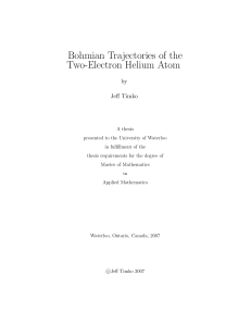 Bohmian Trajectories of the Two-Electron Helium Atom