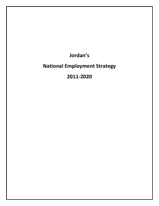 Jordan`s National Employment Strategy 2011-2020