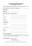 New CRC Book Proposal Form