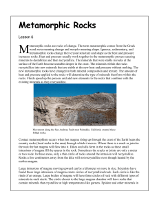 Metamorphic Rocks - Ring of Fire Science