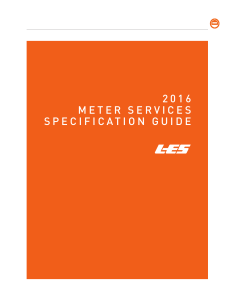 Meter services specification guide