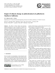 Impact of climate change on photochemical air pollution in Southern
