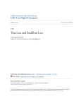 Thai Law and Buddhist Law - GGU Law Digital Commons