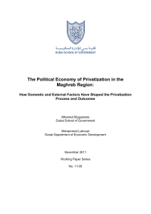 The Political Economy of Privatization in the Maghreb