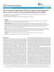 Risk of treatment related death (TRD) with adjuvant